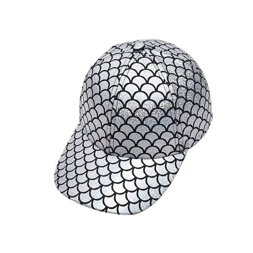 New fish scale baseball cap personality Street hip hop outdoor leisure cap hip hop hat party hats DB542