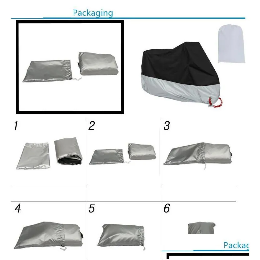 Motorcycle cover 15 colors M L XL 2XL 3XL 4XL universal Outdoor Uv Protector for Scooter waterproof Bike Rain Dustproof cover Tent