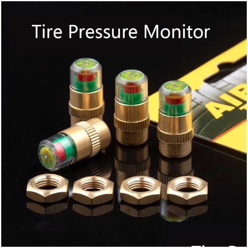 Anti-theft Car Tire Pressure Monitor 2.4 Bar Type Valve Caps Universal Diagnostic Tools