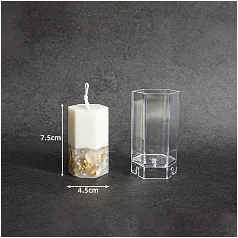 Craft Tools 1Pcs Candle Molds For Making Pillar/Square/Cylinder/Ball Plastic DIY Crafts Gypsum Plaster Mould