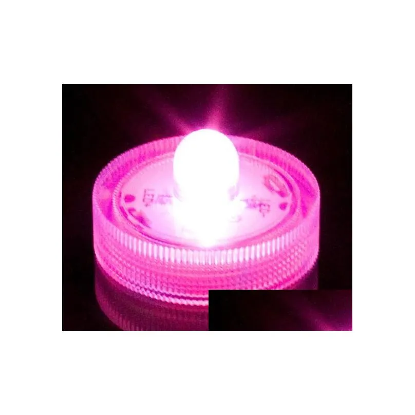 Submersible candle Underwater Flameless LED Tealights Waterproof electronic candles lights new Wedding Birthday Party Xmas Decorative