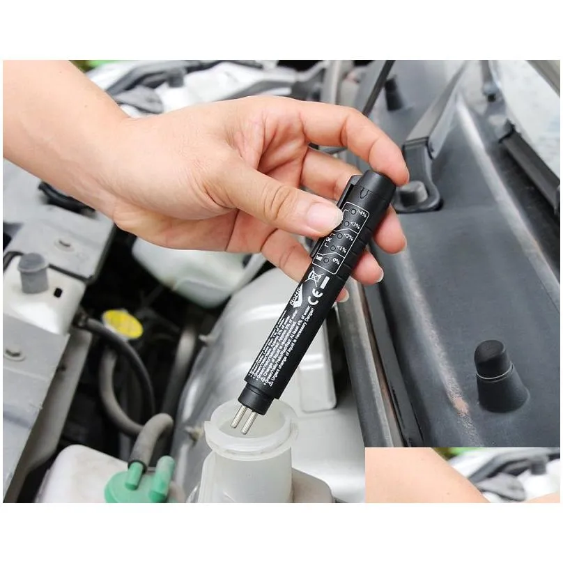Diagnostic Tools Car Liquid Testing Brake Fluid Tester Check Cars Crake Oil Quality LED Indicator Display For Auto Care