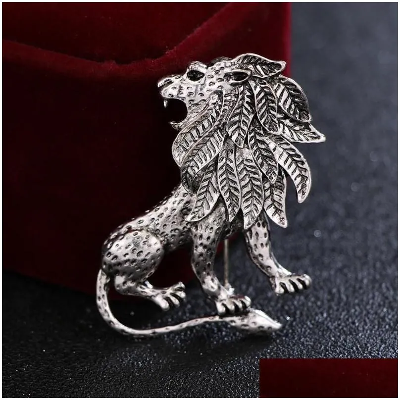 i-Remiel Antique Animal  Brooch Pin Men`s Suit Shirt Collar Accessories Lapel Badge Pins and Brooches Wedding Dress1