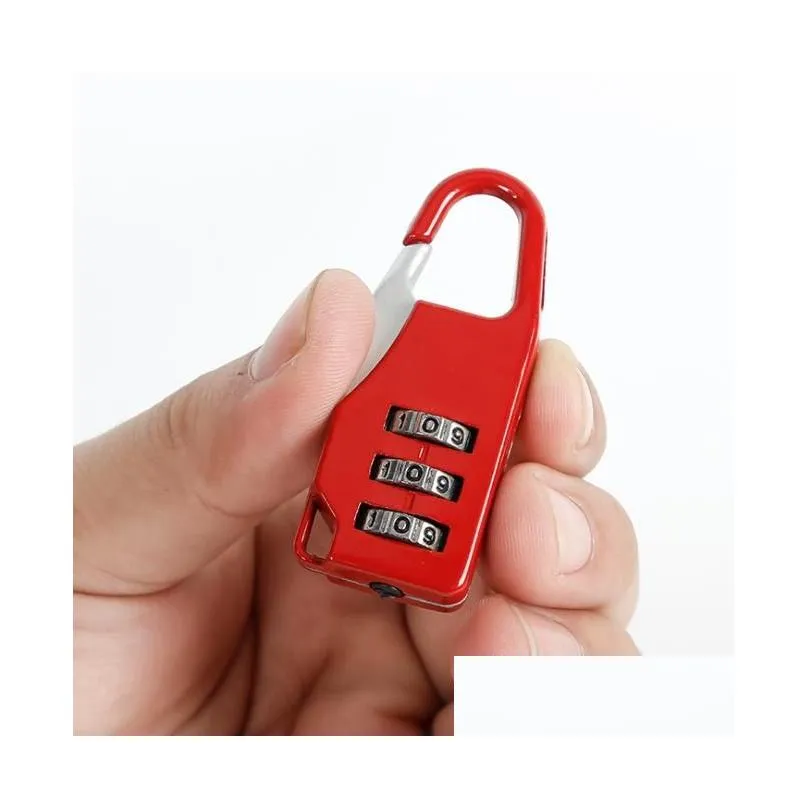 3 Digit Number Combination Keyed Padlocks Password Lock Zinc Alloy Security Suitcase Luggage Cupboard Cabinet Mini Locker Padlock gift