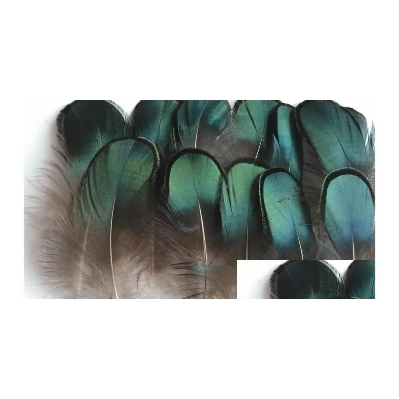 wholesale diy craft green copper chicken verdigris natural feathers pro cleaning feathers diy jewelry bag necklace headband 47cm drop