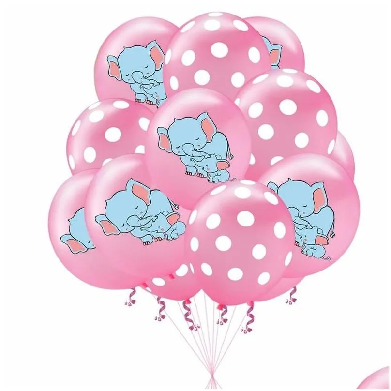 party decoration 15pcs lot 12inch elephant latex balloons colored confetti birthday decorations baby shower helium ballon247s