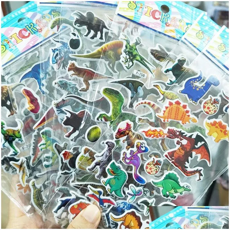 Kids Toy Stickers 40 20 Different Sheets 3D Puffy Bulk for Girl Boy Birthday Gift Scrapbooking Teachers Animals Cartoon 230816