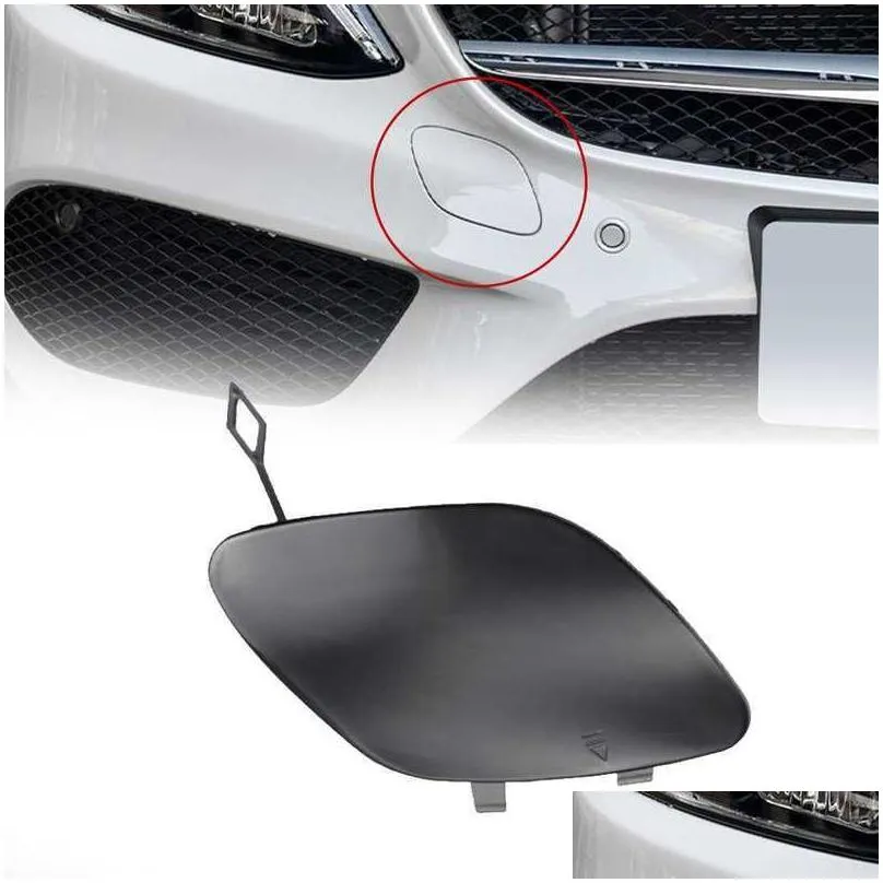 New Car Bumper Hook Cover Auto Front Bumper Tow Hook Eye Cap Black Replacement for Mercedes Benz C-Class C300 C400 W205