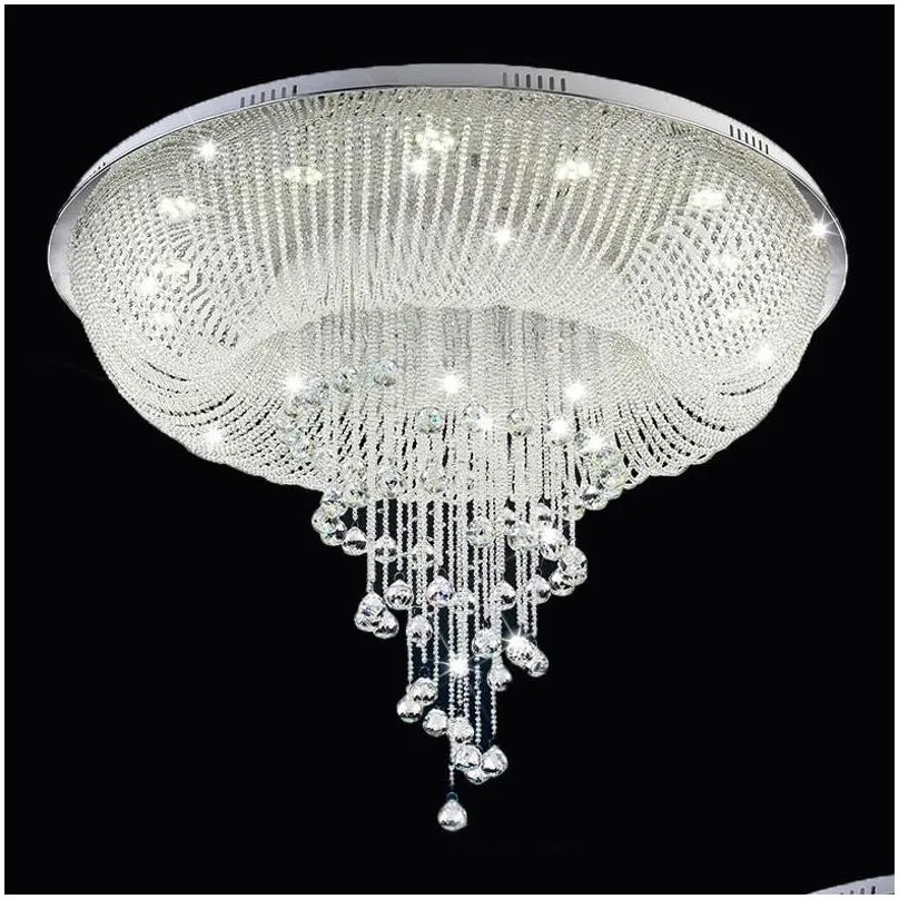 New Modern Crystal Chandelier For Ceiling Living Room Lobby Crystal Lamp Luxury Home Lighting Fixture LED Lustres De Cristal