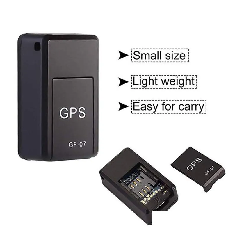 Mini GF07 Car GPS Tracker GSM GPRS Real Time Locator App With Strong Magnet Anti Lost Recording Vehicle Online Tracking Device