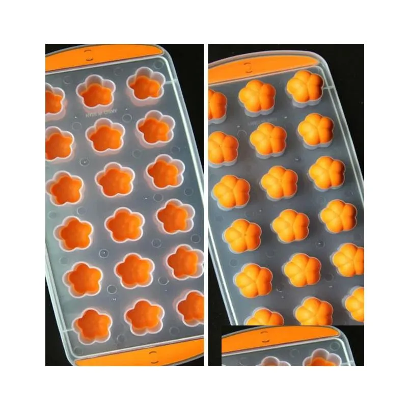 Fruit Shapes Ice Cube Trays Easy Release Grade Silicone Ice Pan Chocolate Molds Candy Maker Jelly Mould Heart Star Lip Coolers Barware