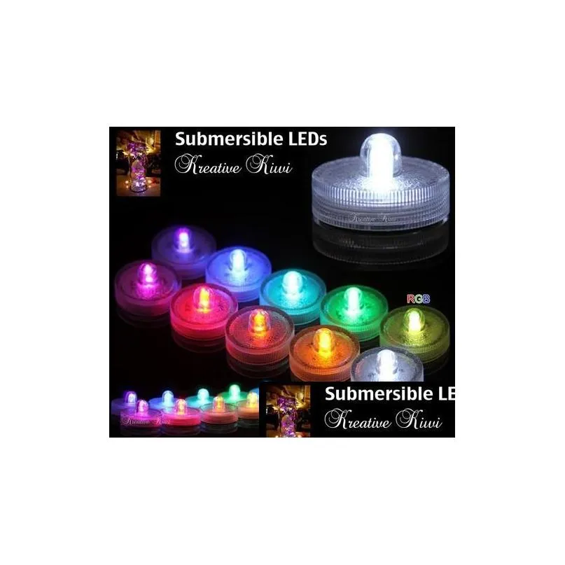 Submersible candle Underwater Flameless LED Tealights Waterproof electronic candles lights new Wedding Birthday Party Xmas Decorative