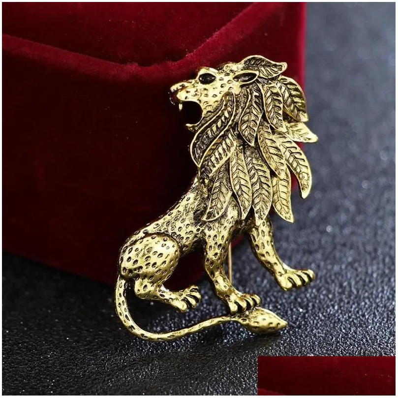 i-Remiel Antique Animal  Brooch Pin Men`s Suit Shirt Collar Accessories Lapel Badge Pins and Brooches Wedding Dress1