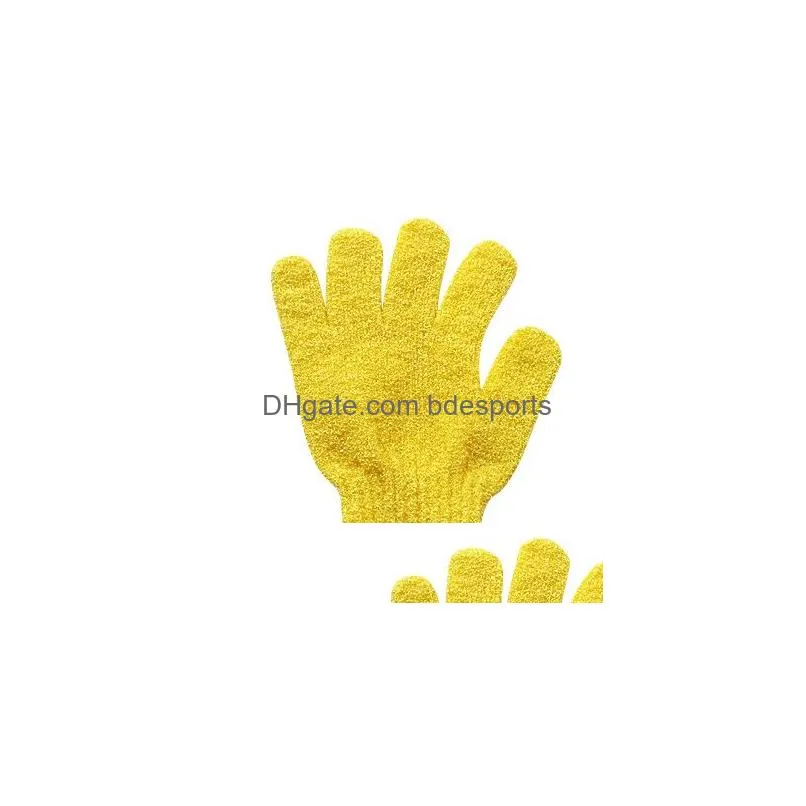 Exfoliating Bath Glove Body Scrubber Gloves Nylon Shower Gloves Body Spa Massage Dead Skin Cell Remover