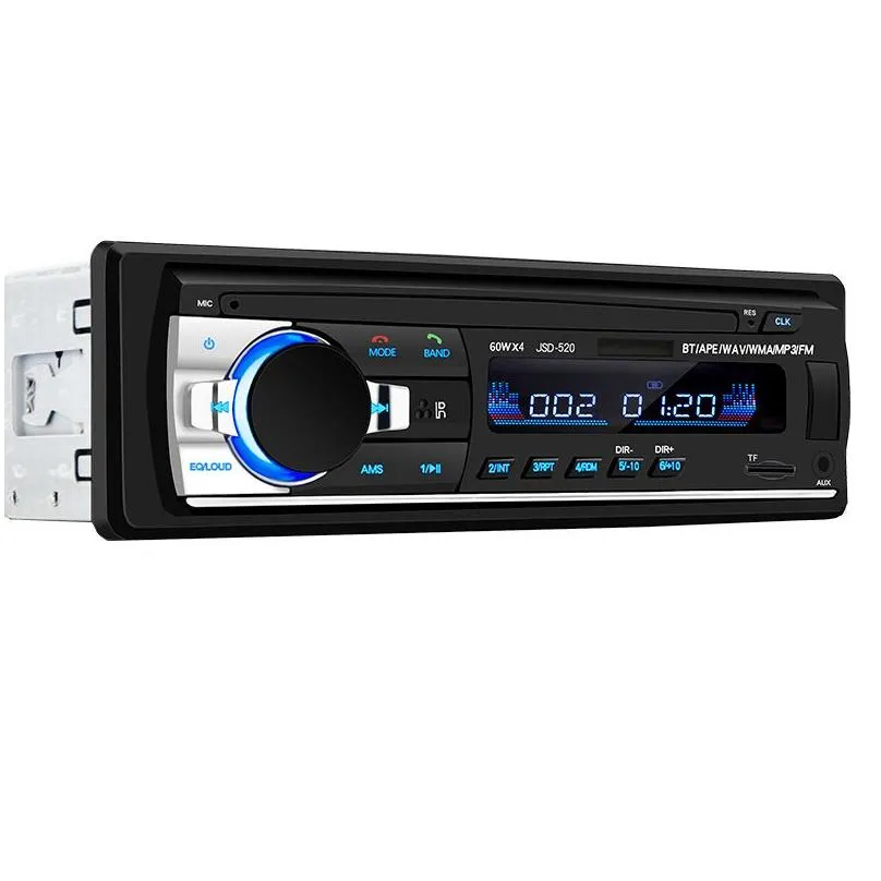 Bluetooth Car Stereo, 4x60W Car Audio FM Radio Auto MP3 Player USB/SD/AUX Hands Free Calling with Wireless Remote Control