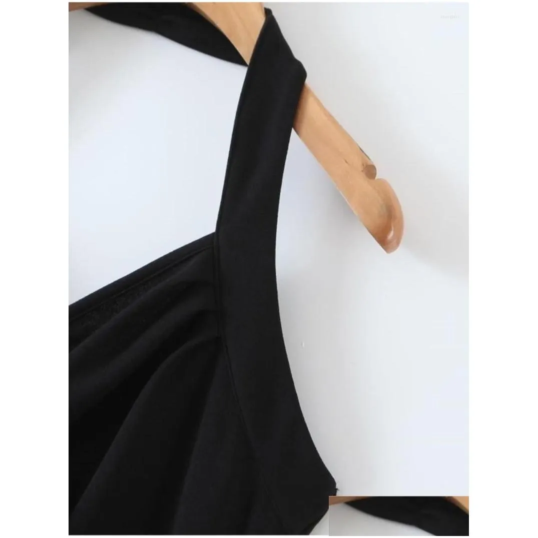 plus size dresses good quality women inner halter slim waist pleated design v-neck sexy charming slit formal dress