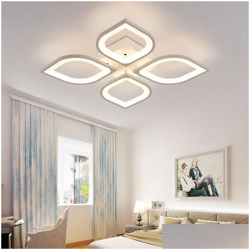 NEO Gleam New Acrylic Modern Led ceiling Chandelier lights For Living Room Bedroom Home Dec lampara de techo led moderna Fixture