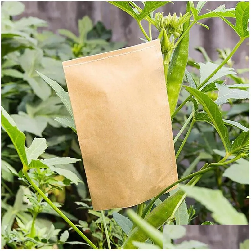 Planters & Pots 100pcs/pack Kraft Paper Seed Envelopes Mini Packets Garden Home Storage Bag Food Tea Small Gift