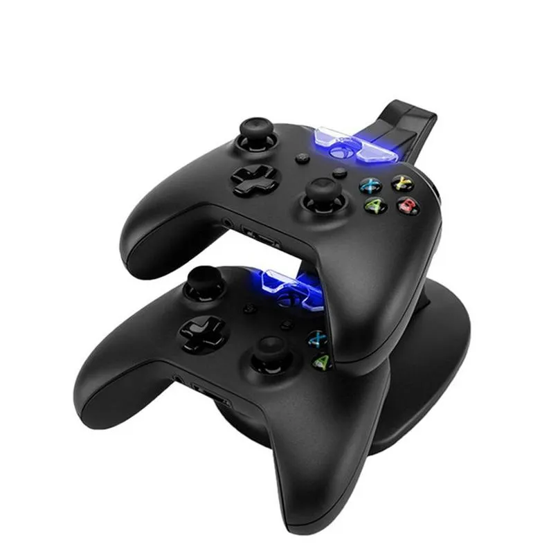 LED USB Dual Games Controller  Fast Charging Dock For XBOX ONE Double Joystick Charging Stand Gamepad Accessories