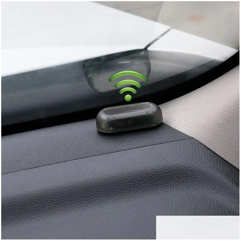LED Warning Light Car Solar Flash Strobe Alarm Lights For All Auto Anti-theft Blink Simulation Lamp 5V With USB charging Port