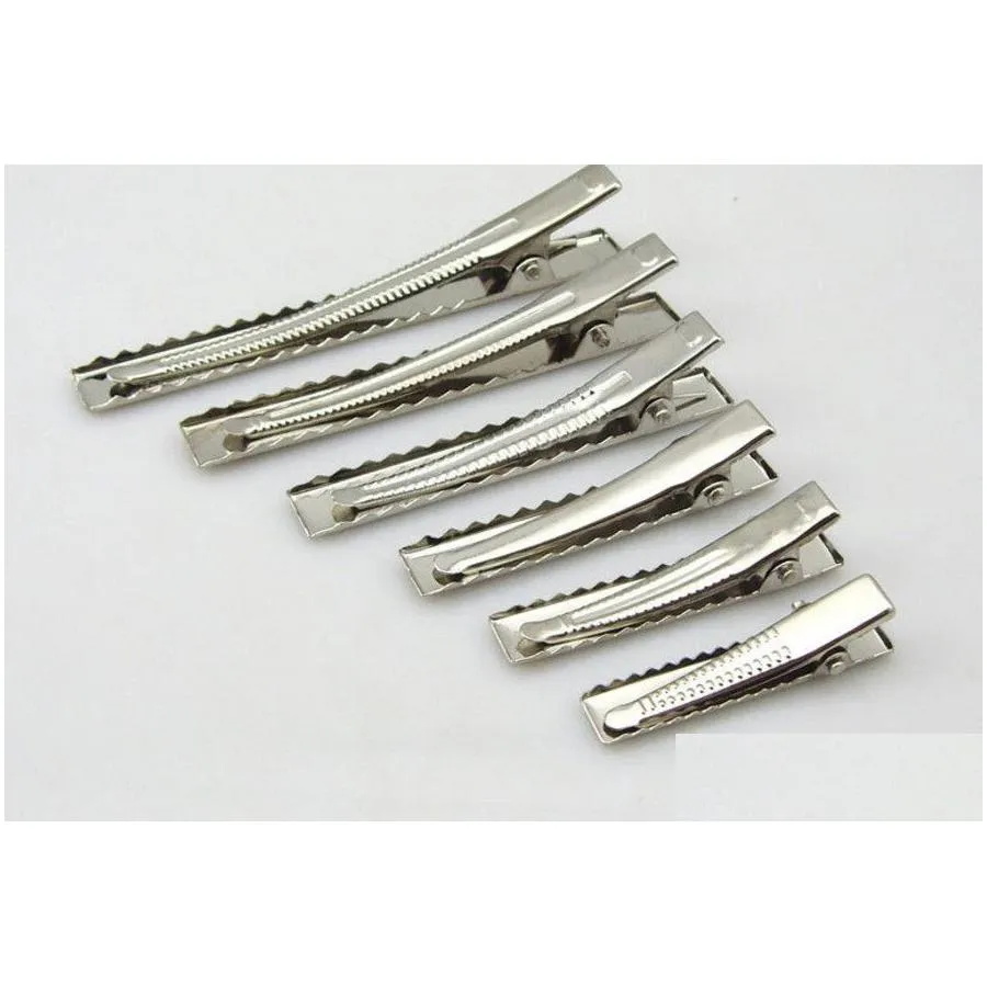 Wholesale DIY barrettes hair clips large big metal flat alligator clip hairclips accessories 100 pcs/lot A4190