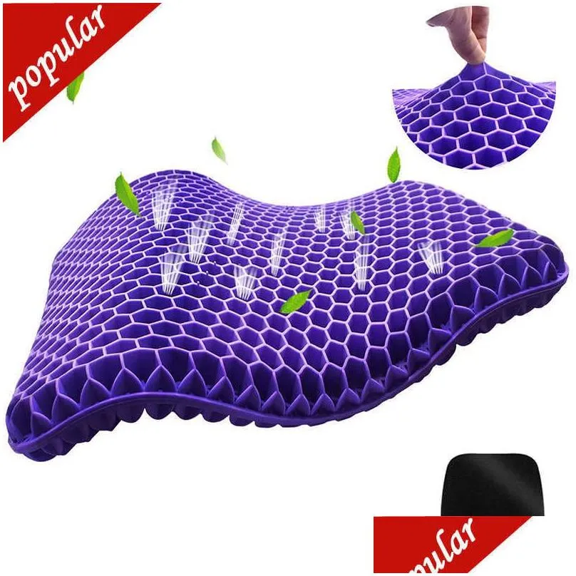 New Car Seat Cover Cooling Gel Pillow Anti-Slip Soft And Comfortable Outdoor Massage Office Non-Slip Cover Wheelchair Cushion Chair