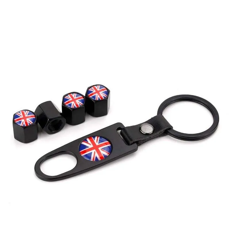 universal car tire valve caps auto wheel bolt nut air stems dust cover with keychain emblem auto styling for bmw benz audi vw honda