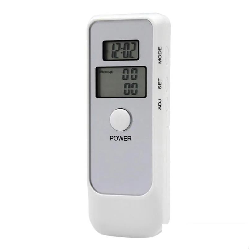 Digital Breath Alcoholism Test Diagnose Tools Drive Safety Dual LCD Tester With Clock Backlight Breathalyzer Driving Essentials Parking Detector