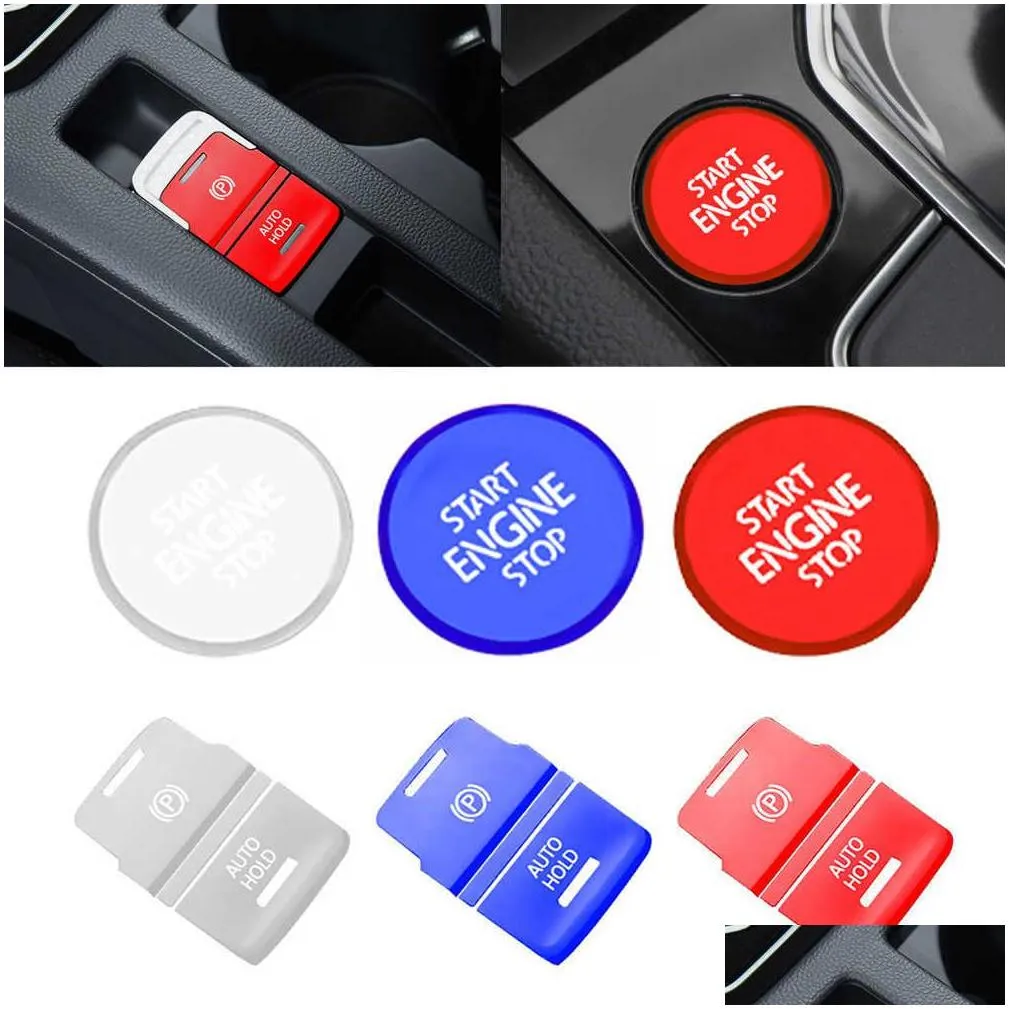 New Car Handbrake Auto Hold p Switch Button Cover Cap Trim Protection Styling Accessories for Vw Golf 7 7.5 Mk7 at 2015-2019