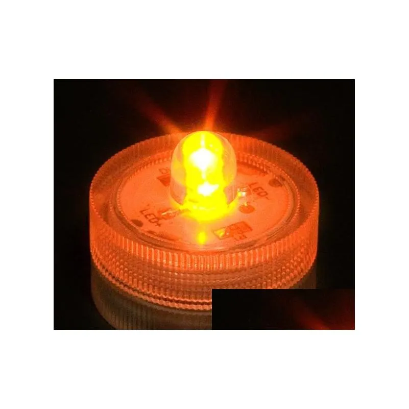 Submersible candle Underwater Flameless LED Tealights Waterproof electronic Smokeless candles lights Wedding Birthday Party Xmas