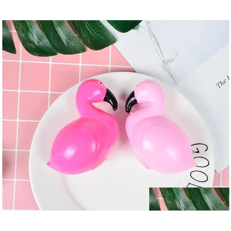 Flamingo Anti Stress Grape Ball Funny Gadget Vent Decompression Toys Stres Autism Mood Relief Hand Wrist Squeeze Kid Toy 3 colors