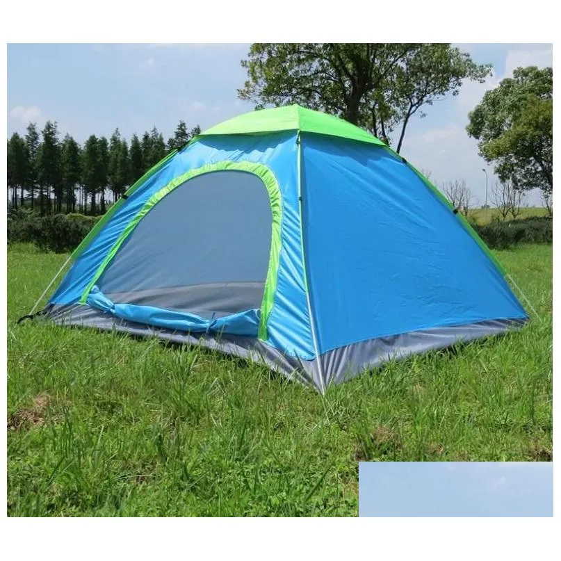 Ultra light 2 person  up tent cheap price outdoor camping tourism automatic tents everyting for camping no-see-um mesh