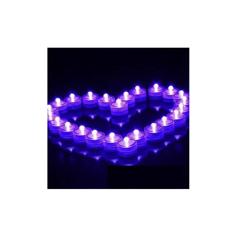 Submersible candle Underwater Flameless LED Tealights Waterproof electronic candles lights new Wedding Birthday Party Xmas Decorative