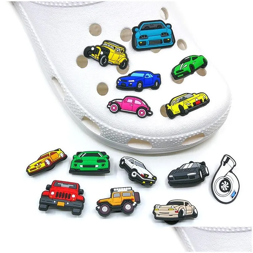 MOQ 50pcs Texas Mexican street style cartoon pattern clog charms 2D soft pvc Shoe accessories Decorations shoe charm buckles for men women sandals