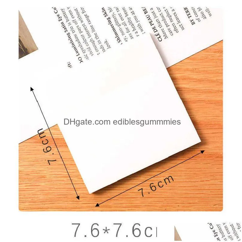 wholesale simple and high-value note paper transparent sticky notes with scrapes stickers waterproof memo for student office