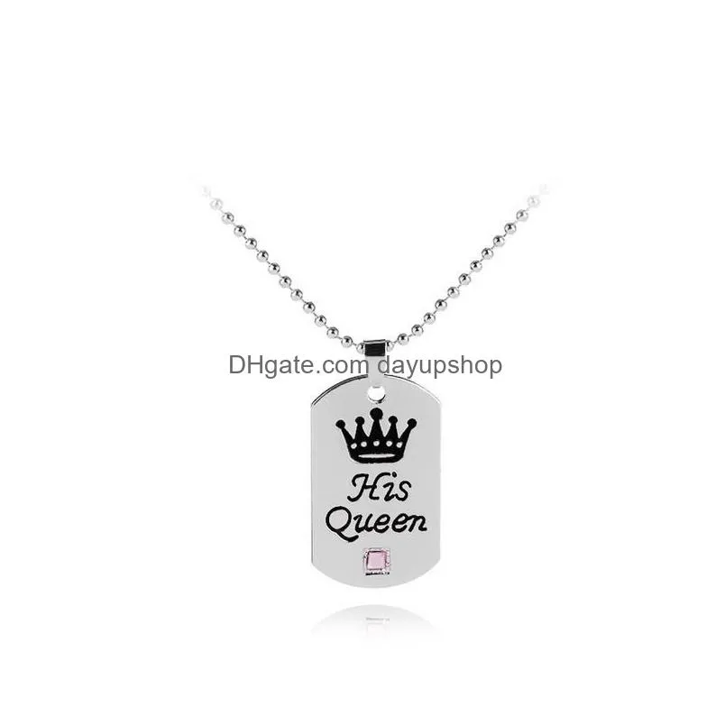 euramerican 2018 new crown necklace with diamond pendant necklace 