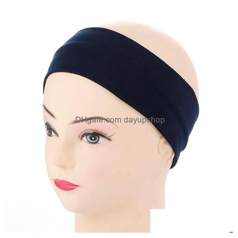 women yoga headband candy color simple sport hairband 206cm elastic headband sports yoga accessory headbands