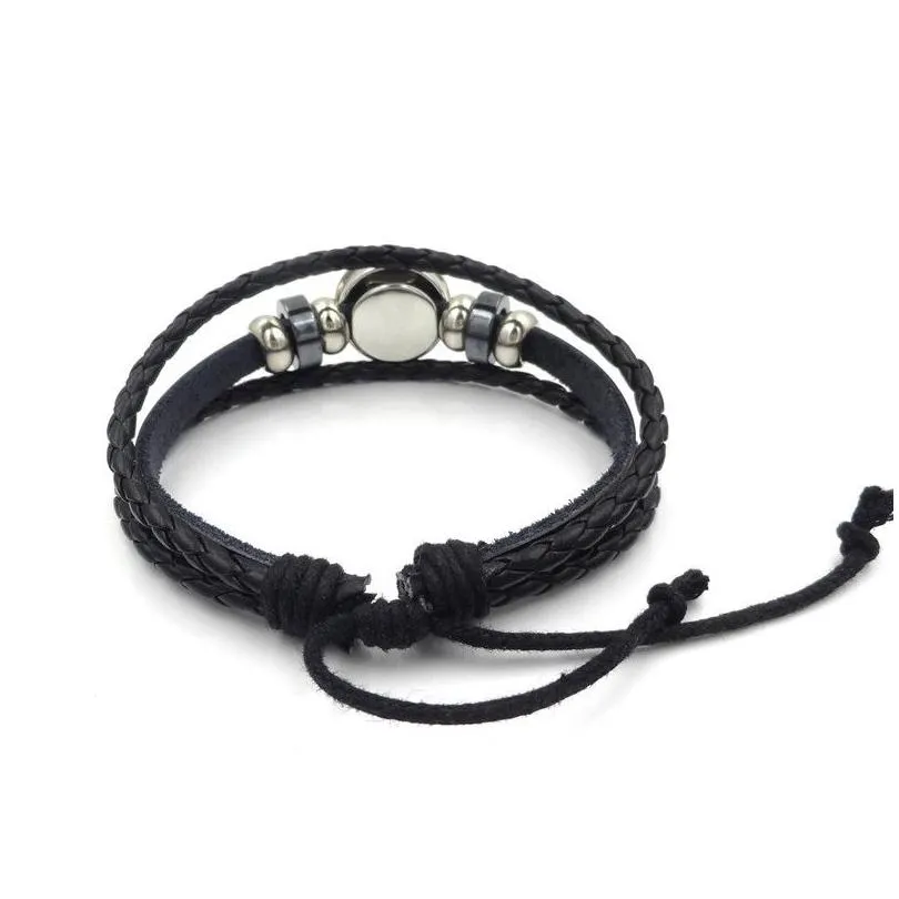 fashion teacher weave leather wrap bracelet for women french merci ma￮tresse letter charm bracelet 2019 teachers` day jewelry gift