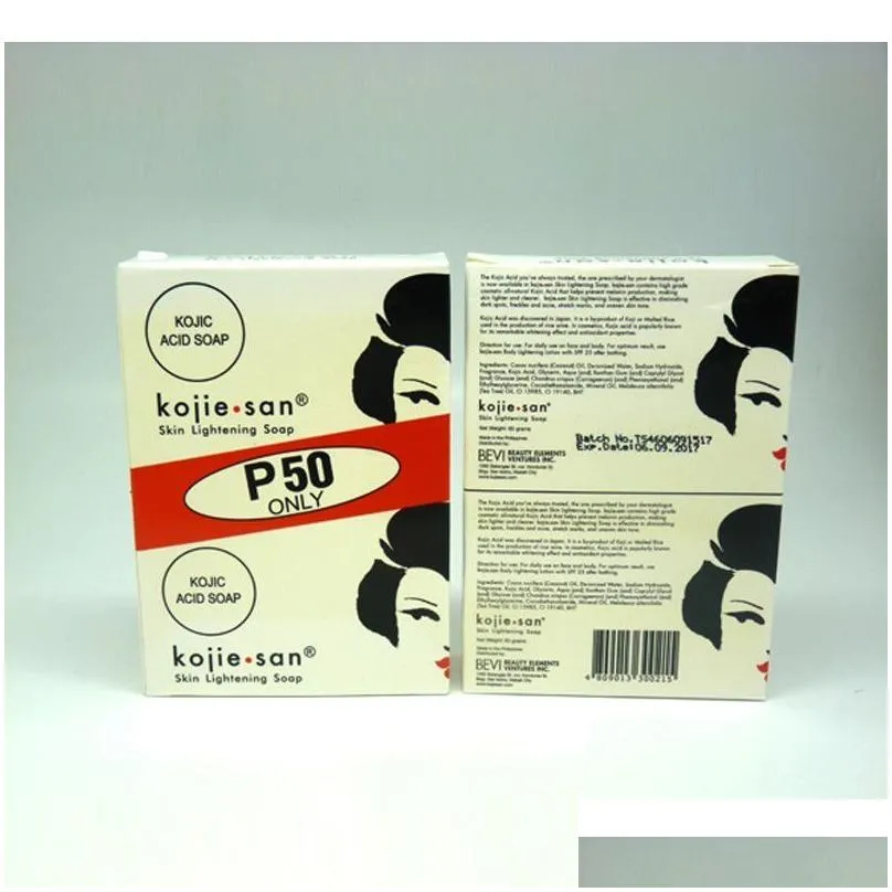 3*100g Kojie San Skin soap Whitening Lightening Bleaching Kojic Acid Glycerin Soaps