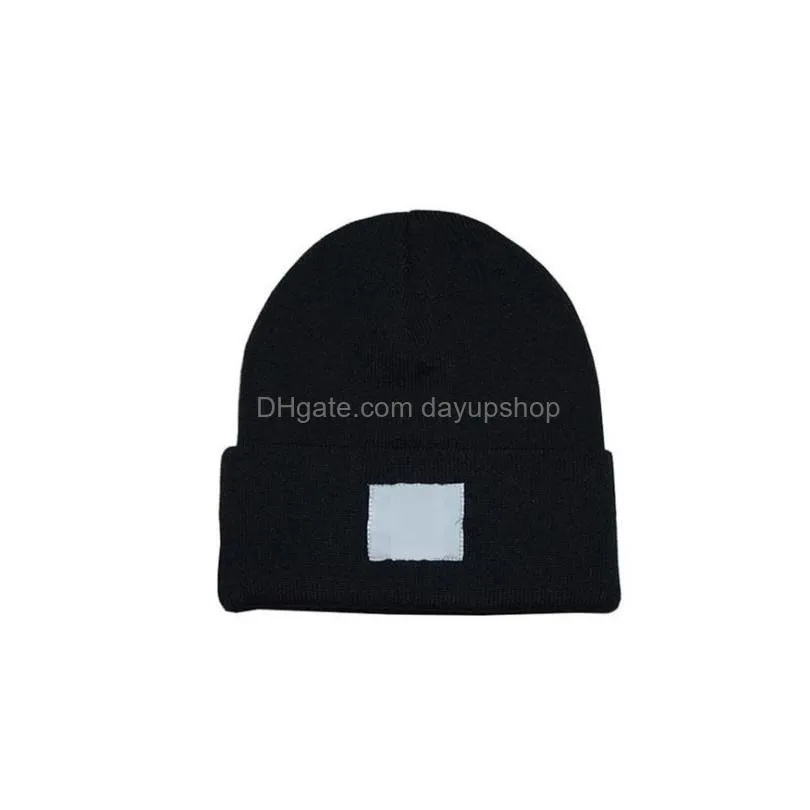 19 colors winter beanies with logo wool hats men women fashion knitted hat classical sports skull caps female casual outdoor unisex