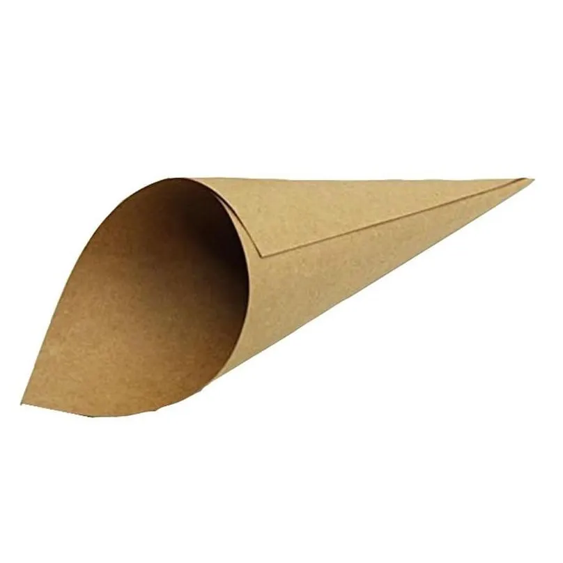 baking pastry tools 100pcs creative vintage kraft paper cylinder confetti cones wedding party decor