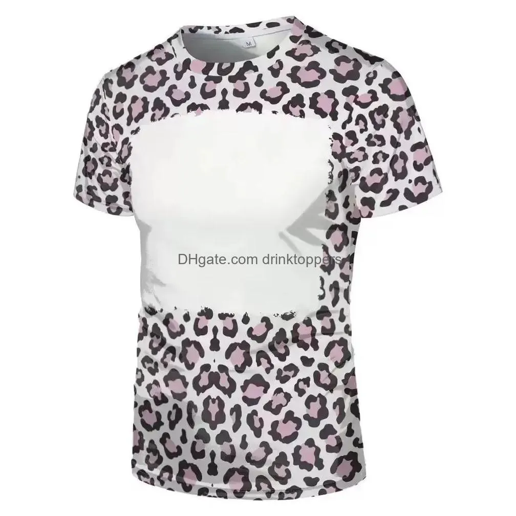 s-4xl wholesale party supplies sublimation bleached t-shirt heat transfer blank bleach shirt fully polyester tees us sizes for men women 30 colors wholesale
