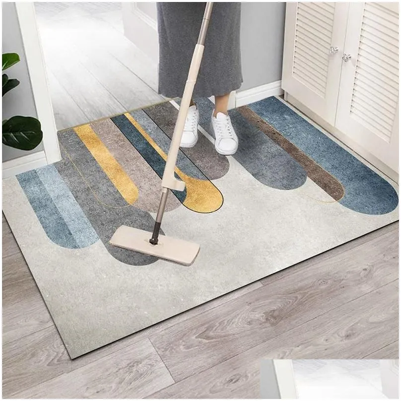 Carpets Entrance Door Mat Home For Hallway Modern Non-slip Living Room Doormat Super Absorbent Kitchen Toilet Shower Floor