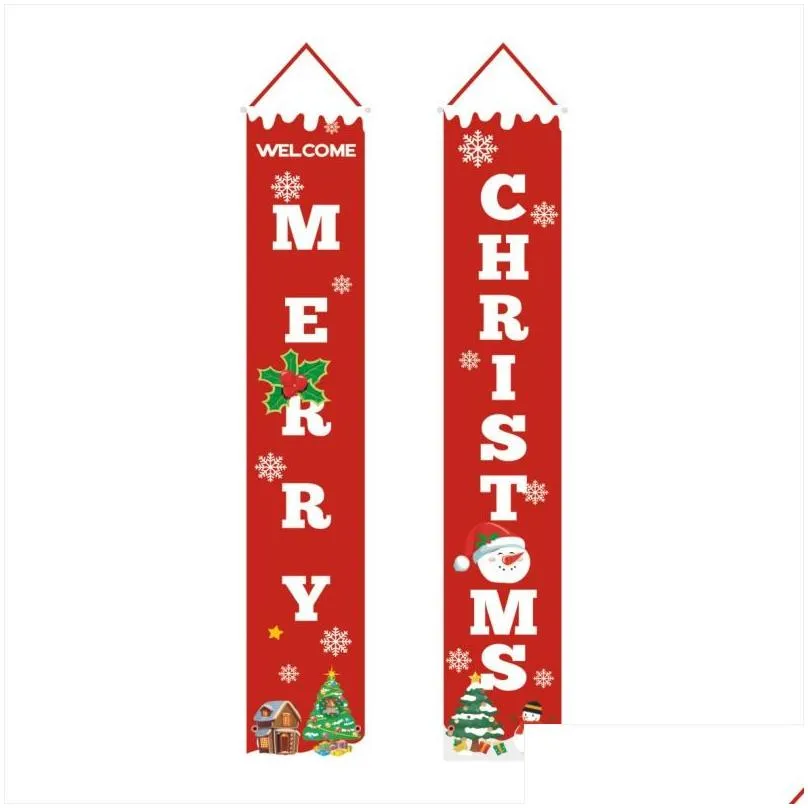 Merry Christmas Door Hanging Decoration For Indoor Outdoor Door Display Decorations