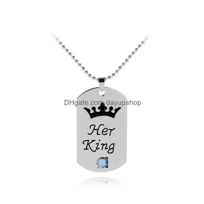 euramerican 2018 new crown necklace with diamond pendant necklace 