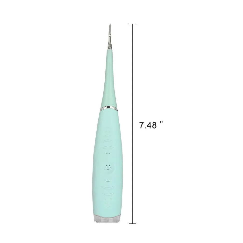 professional 5 modes electric dental scaler sonic silicone tooth cleaner rechargeable usb tooth calculus remover stains tartar j190628