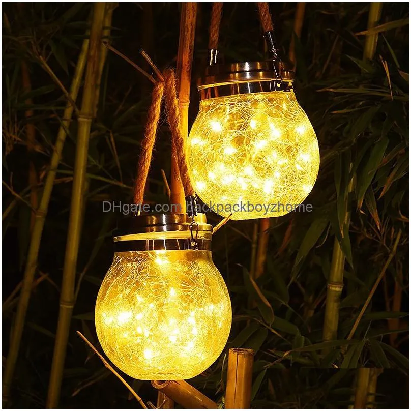 new solar light led garden arrangement balcony decoration pendant light bulb outdoor waterproof emergency electric lights camping hiking