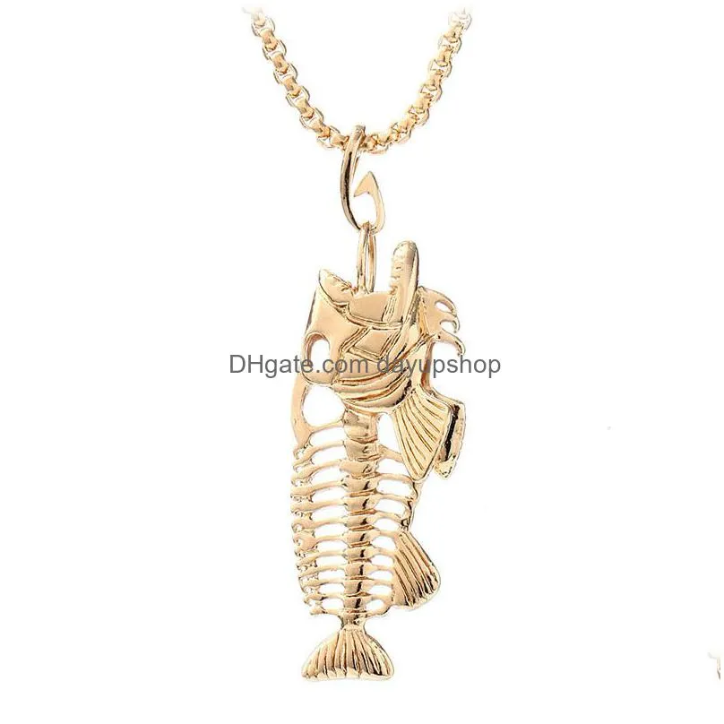 euramerican hot sale fishbone pendant necklace 5 color fancy ball creative collarbone chain fashion accessories halloween party favors