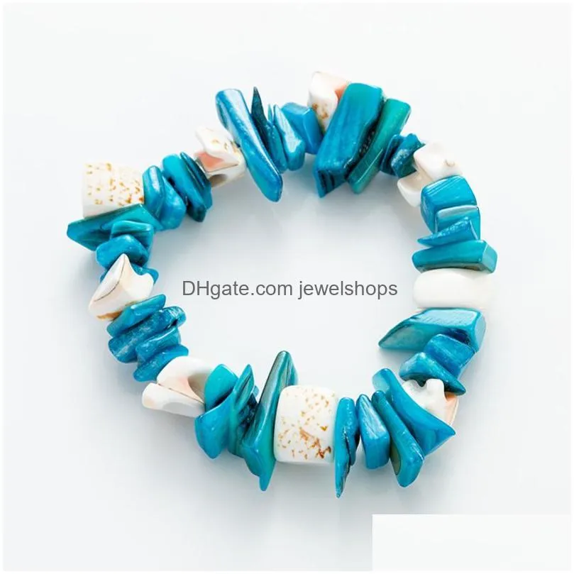 natural crystal irregular gravel bracelet candy colors bracelets for women jewelry