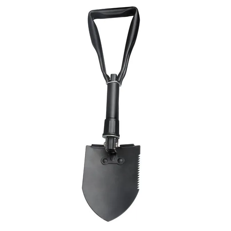 Garden Military Folding Shovel Multifunctional Snow Spade Pickax Outdoor Camping Survival Entrenching Tool with Carrying Pouch